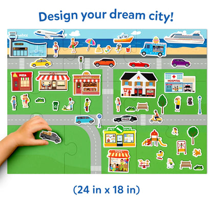 Skillmatics Magnetopia Design Your Own City Interactive Pretend Play Set Ages 3 to 7