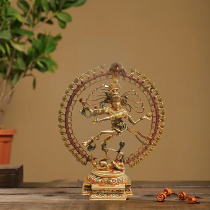 Brass Nataraj Statue 7.67Kg - PUSHMYCART