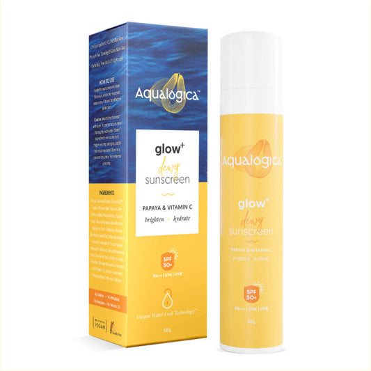 Aqualogica Glow+ Dewy Sunscreen 50g | Pack of 3
