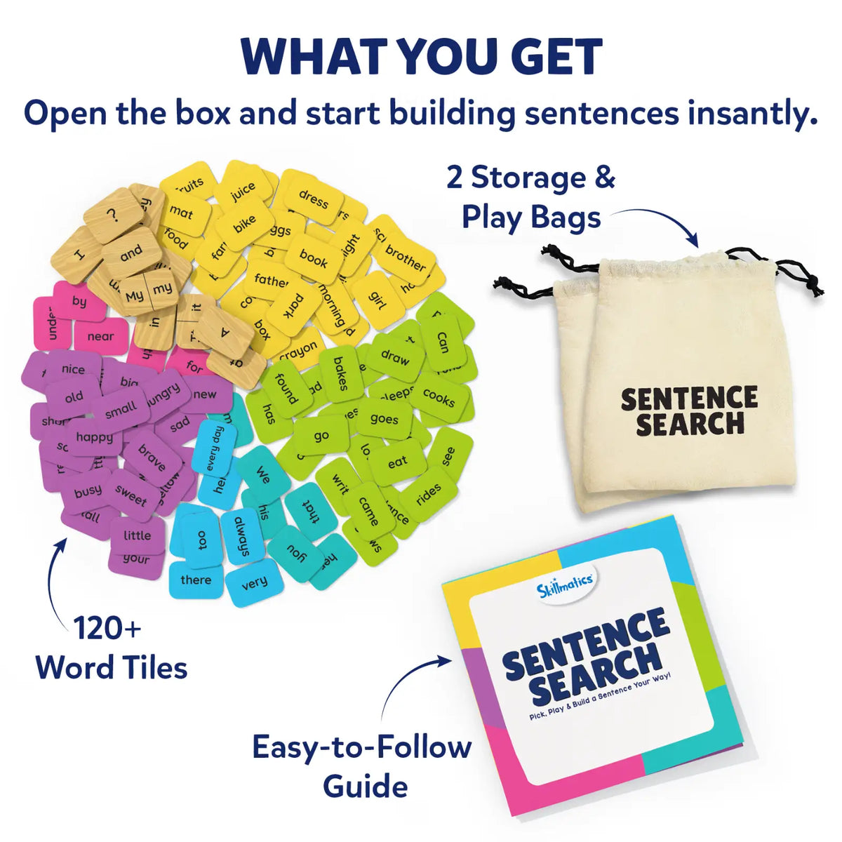 Skillmatics Sentence Search Sentence Building Activity Ages 5 to 8