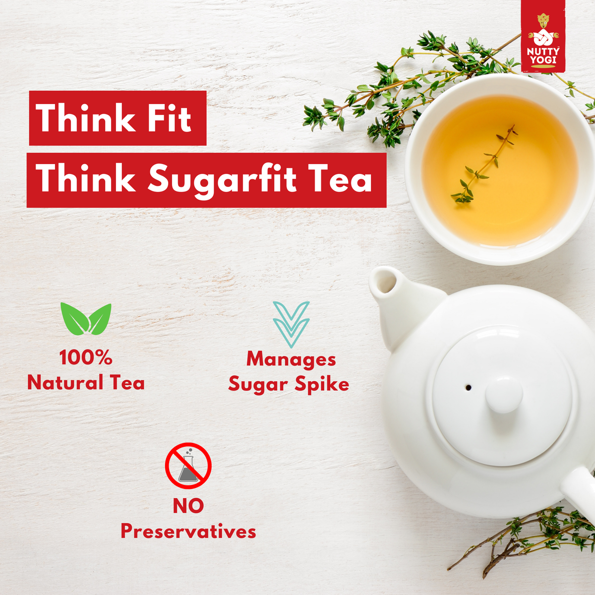 Nutty Yogi Sugarfit Tea 50g