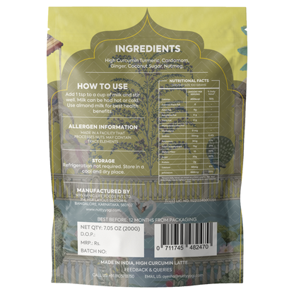 Nutty Yogi Turmeric Latte 200g pouch