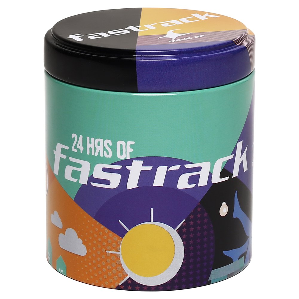 Fastrack Quartz Analog Black Dial Leather Strap Watch for Guys 3099SL02