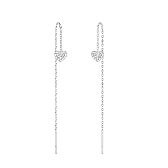 CLARA 925 Sterling Silver Sui Dhaga Threader Earrings Cute
