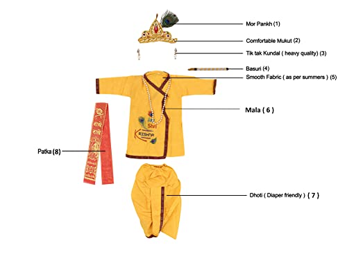Krishna Fabric Janmashtami Costume