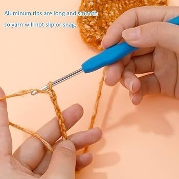 Soft Grip Crochet Needle with Aluminum Hook - image 3