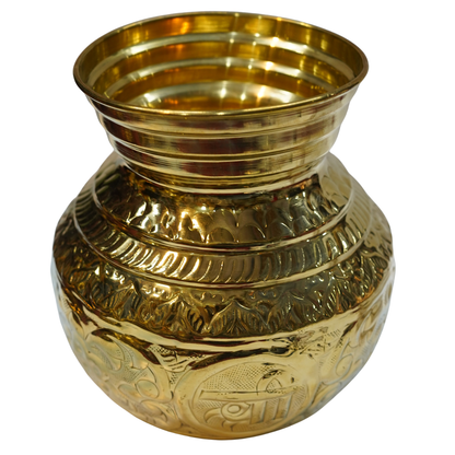 Brass OM Lota Kalash for Puja 565g Set 1