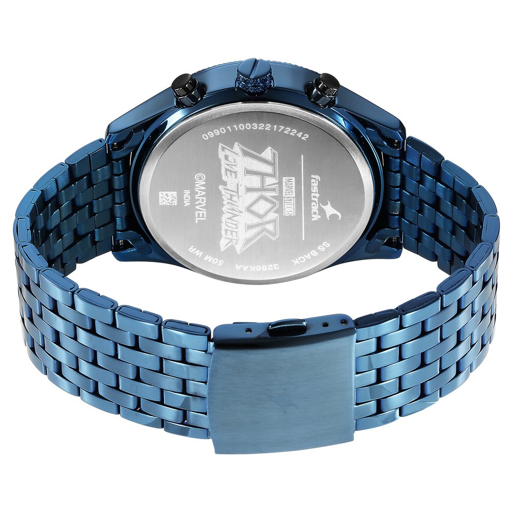 Fastrack Thor Quartz Multifunction Grey Dial Metal Strap Watch for Guys