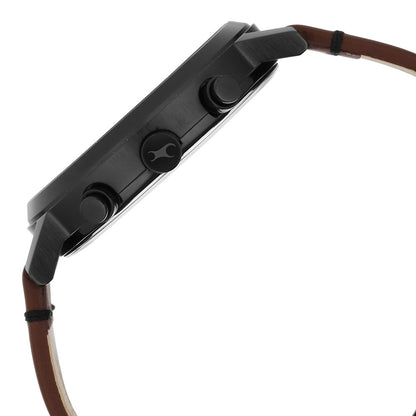 Fastrack Tick Tock Black Dial Watch for Guys