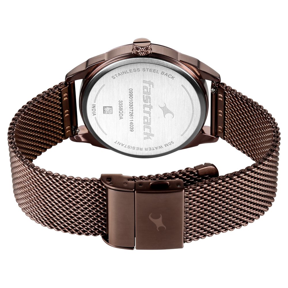 Fastrack 2X Edit Midnight Black Dial Interchangeable Strap Watch for Guys