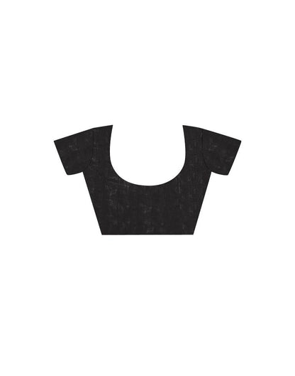 Sudathi Black Printed Georgette Saree - PUSHMYCART