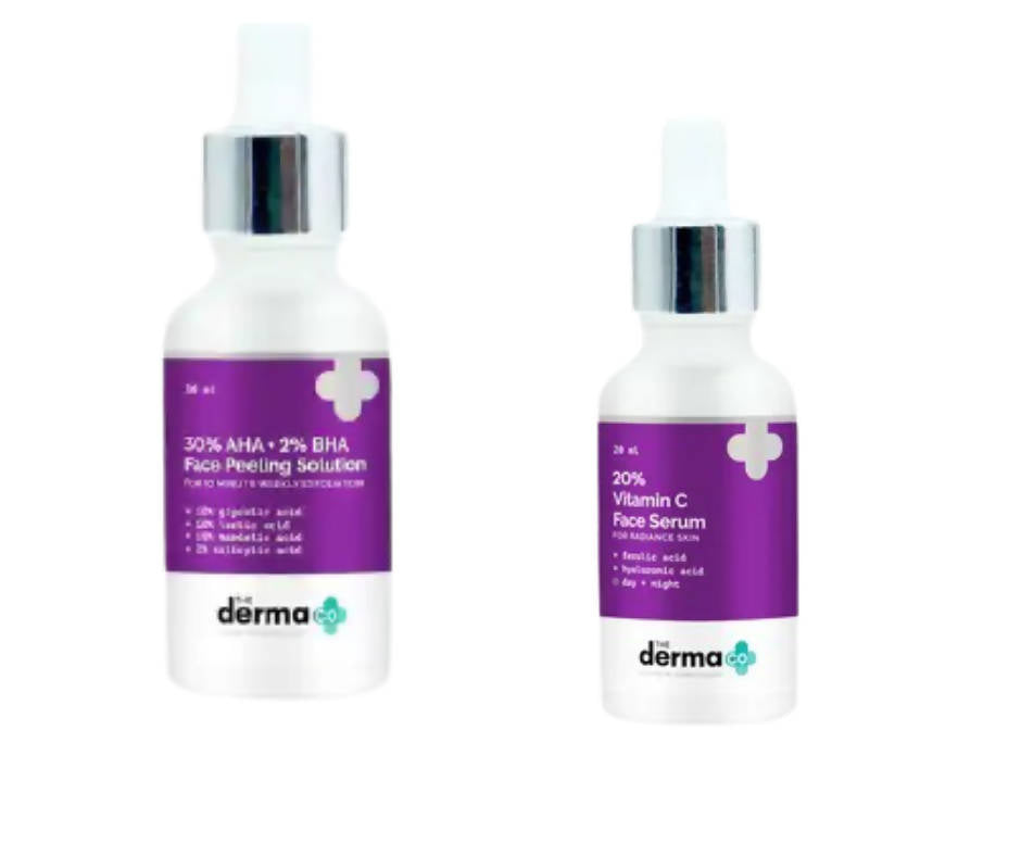 The Derma Co Exfoliate and Glow Combo - PUSHMYCART