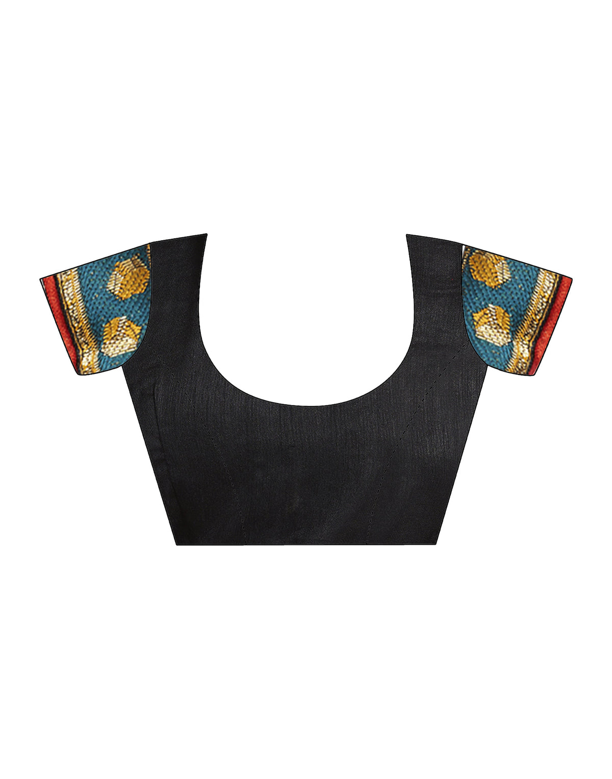 Sudathi Black Printed Chiffon Saree - PUSHMYCART