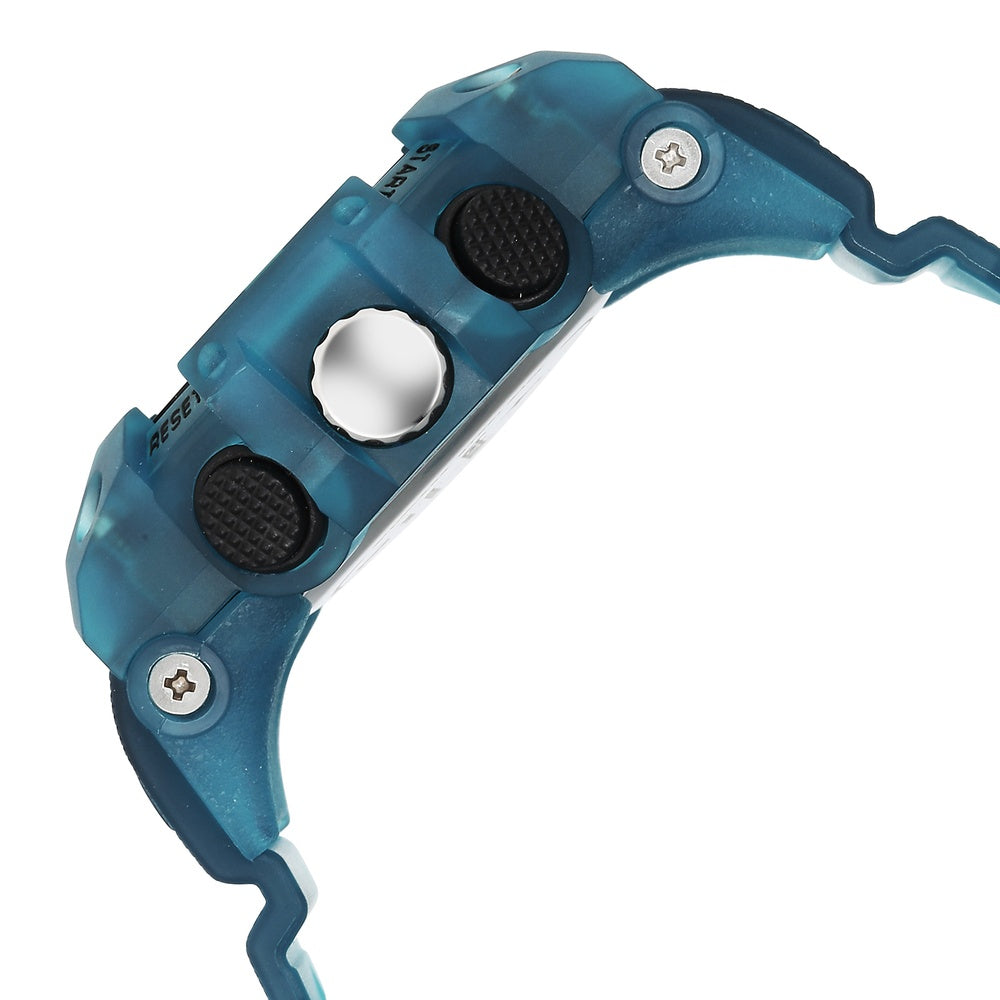 Fastrack StreetStyle Quartz Analog Digital Black Dial Translucent Blue Polyether Strap Watch For Guys