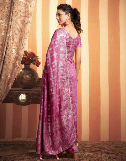 Sudathi Pink Woven Banarasi Cotton Saree - PUSHMYCART