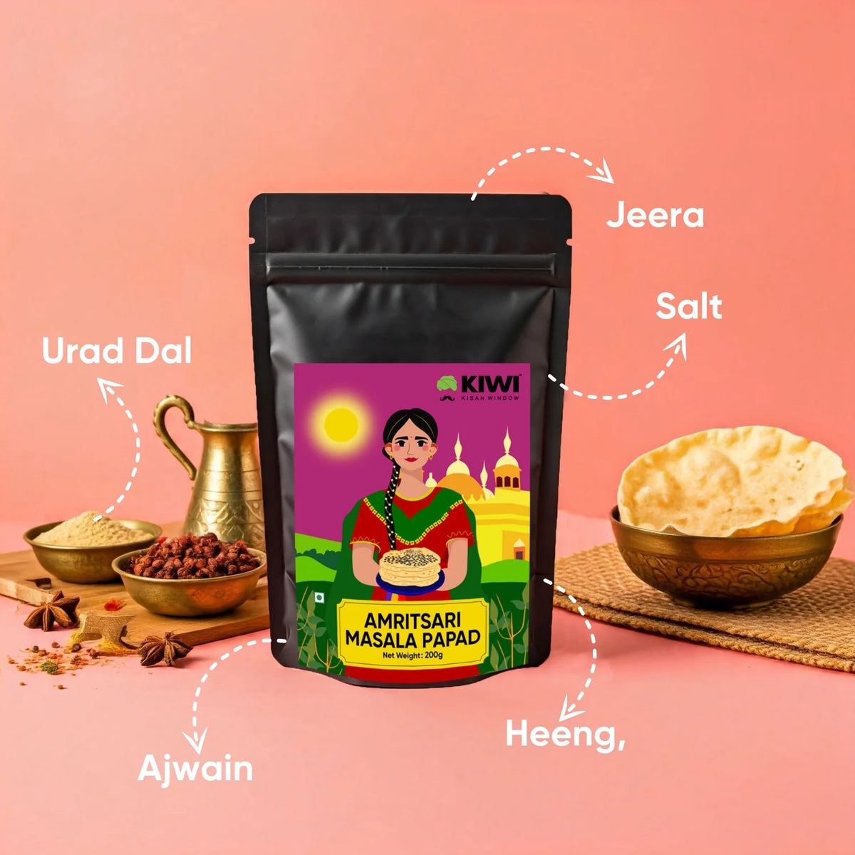 Kiwi Amritsari Masala Papad