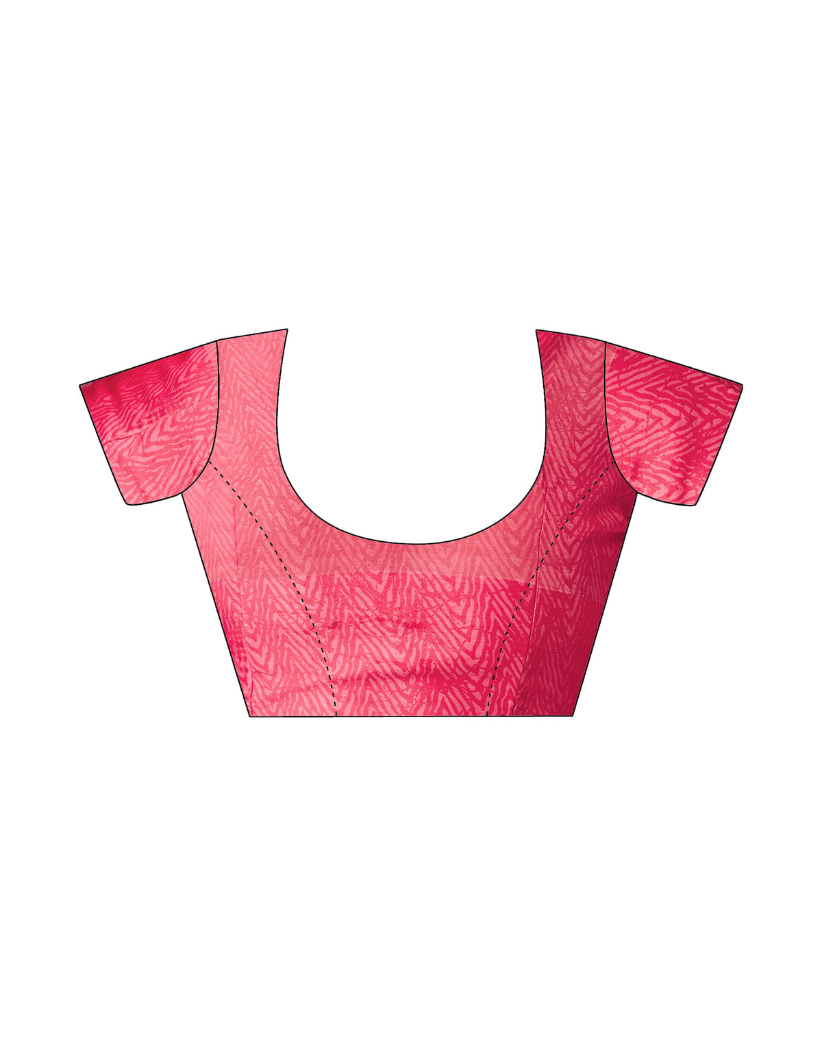 Sudathi Rose Pink Geometric Printed Georgette Saree - PUSHMYCART
