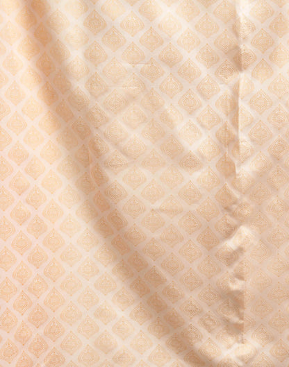 Sudathi Cream Woven Kanjivaram Silk Saree - PUSHMYCART