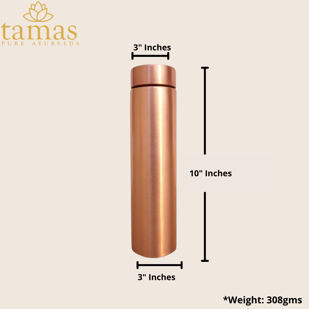 Tamas Jelly Plain Water Bottle Copper - PUSHMYCART