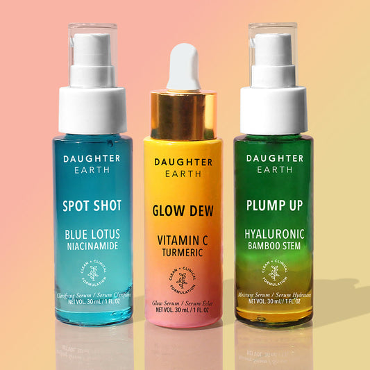 Daughter earth  dreamy-drops-serum-trio-vitamin-c-serum-niacinamide-serum-hyaluronic-acid-serum