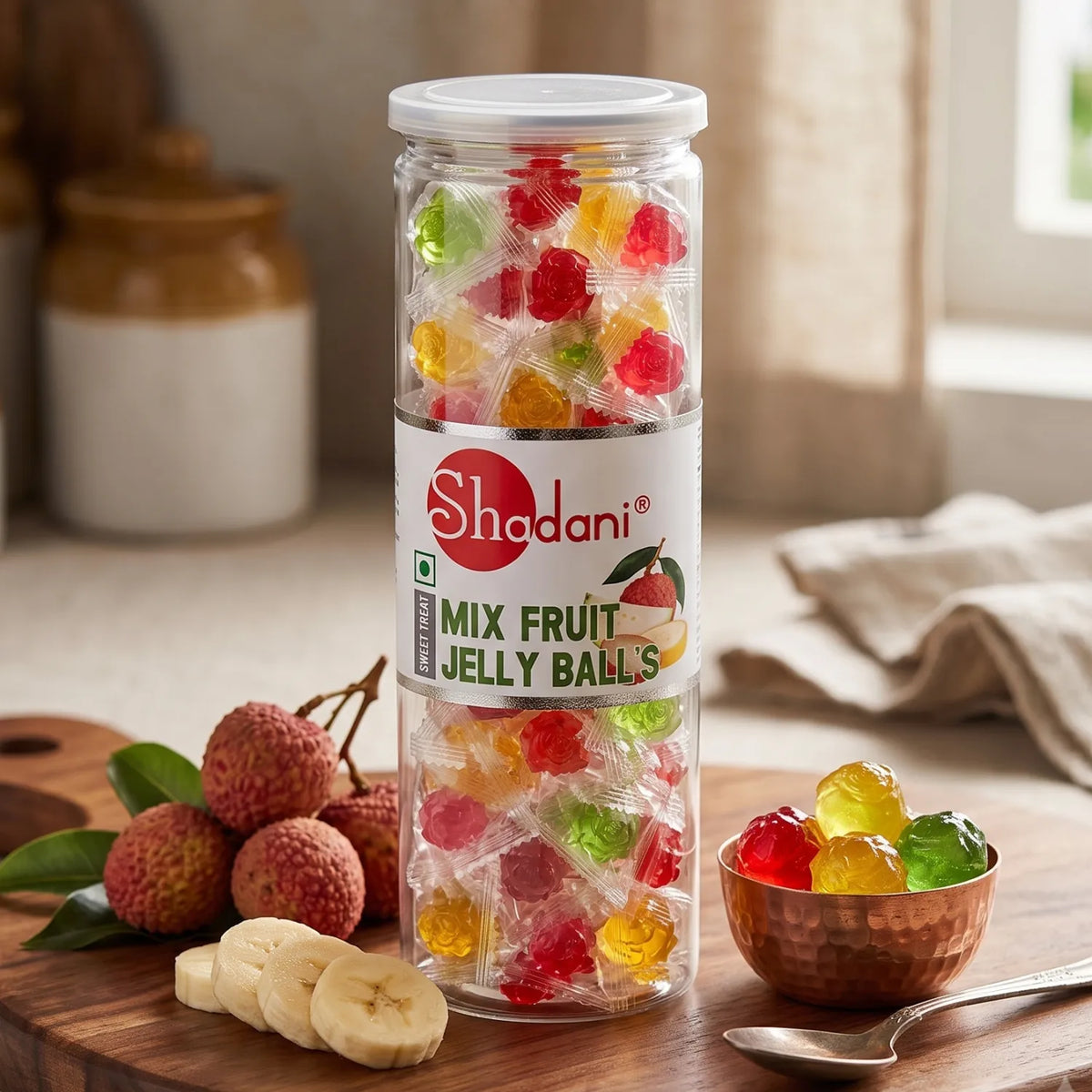 Shadani Mix Fruit Jelly Balls 160g