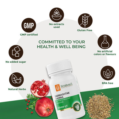 Krishna'S Herbal & Ayurveda Dadimashtak Churna 