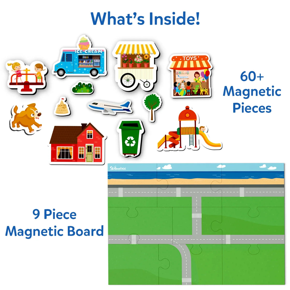 Skillmatics Magnetopia Design Your Own City Interactive Pretend Play Set Ages 3 to 7
