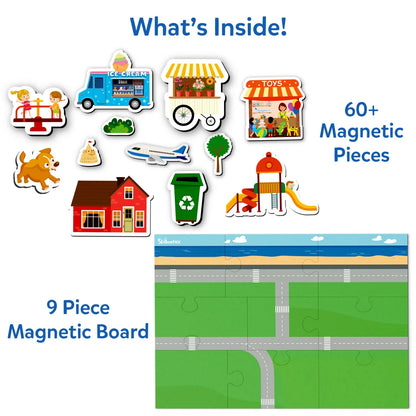 Skillmatics Magnetopia Design Your Own City Interactive Pretend Play Set Ages 3 to 7