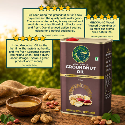 Wood Pressed Groundnut Oil