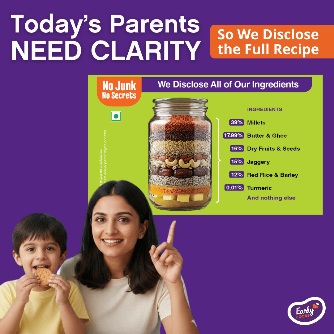 Early Foods Chota Pack Ragi and Amaranth Jaggery Cookies