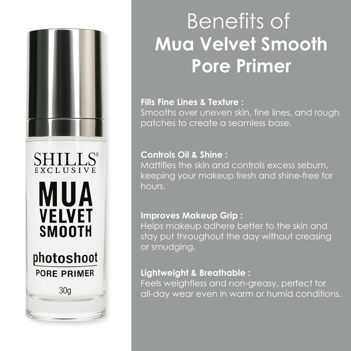 Shills Professional Mua Velvet Smooth Pore Primer