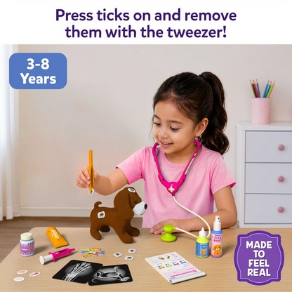 Skillmatics Vet Set 30 Piece Interactive Pretend Play Kit Ages 3 to 8