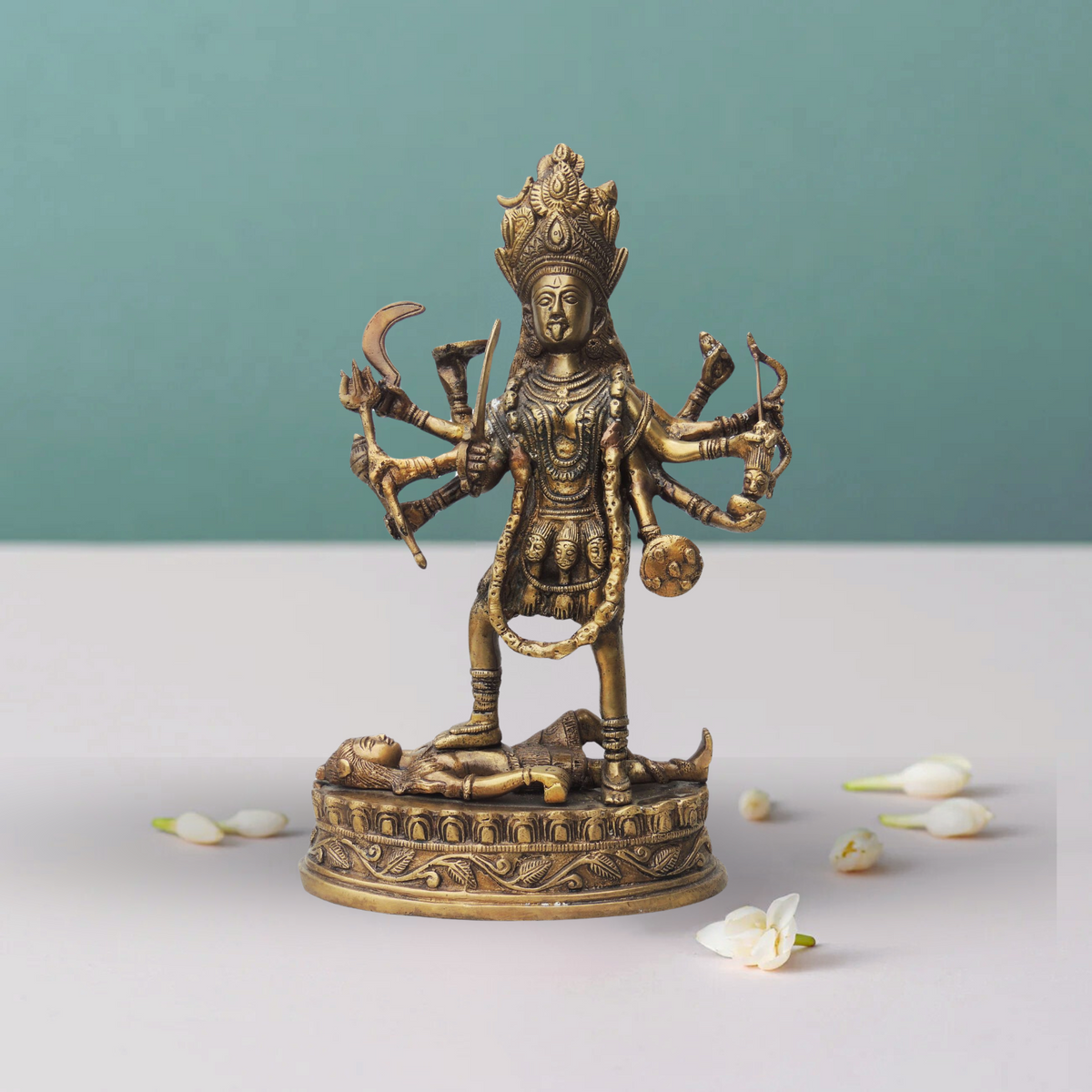 Brass Kali Maa Statue 5Kg - PUSHMYCART