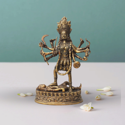 Brass Kali Maa Statue 5Kg - PUSHMYCART