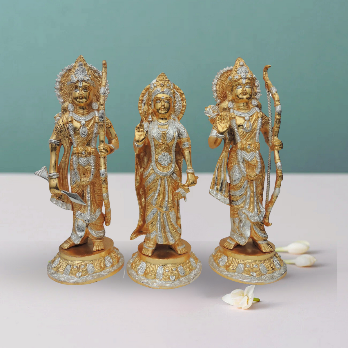Brass Ram Darbar Statue 4.6Kg - PUSHMYCART