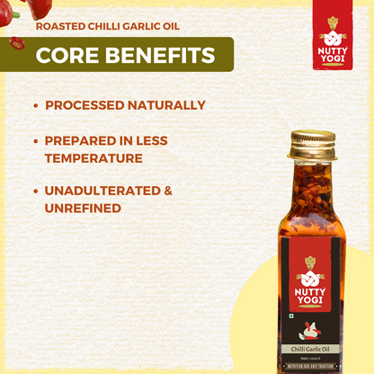 Nutty Yogi Roasted Chilli Garlic Oil 100 ml