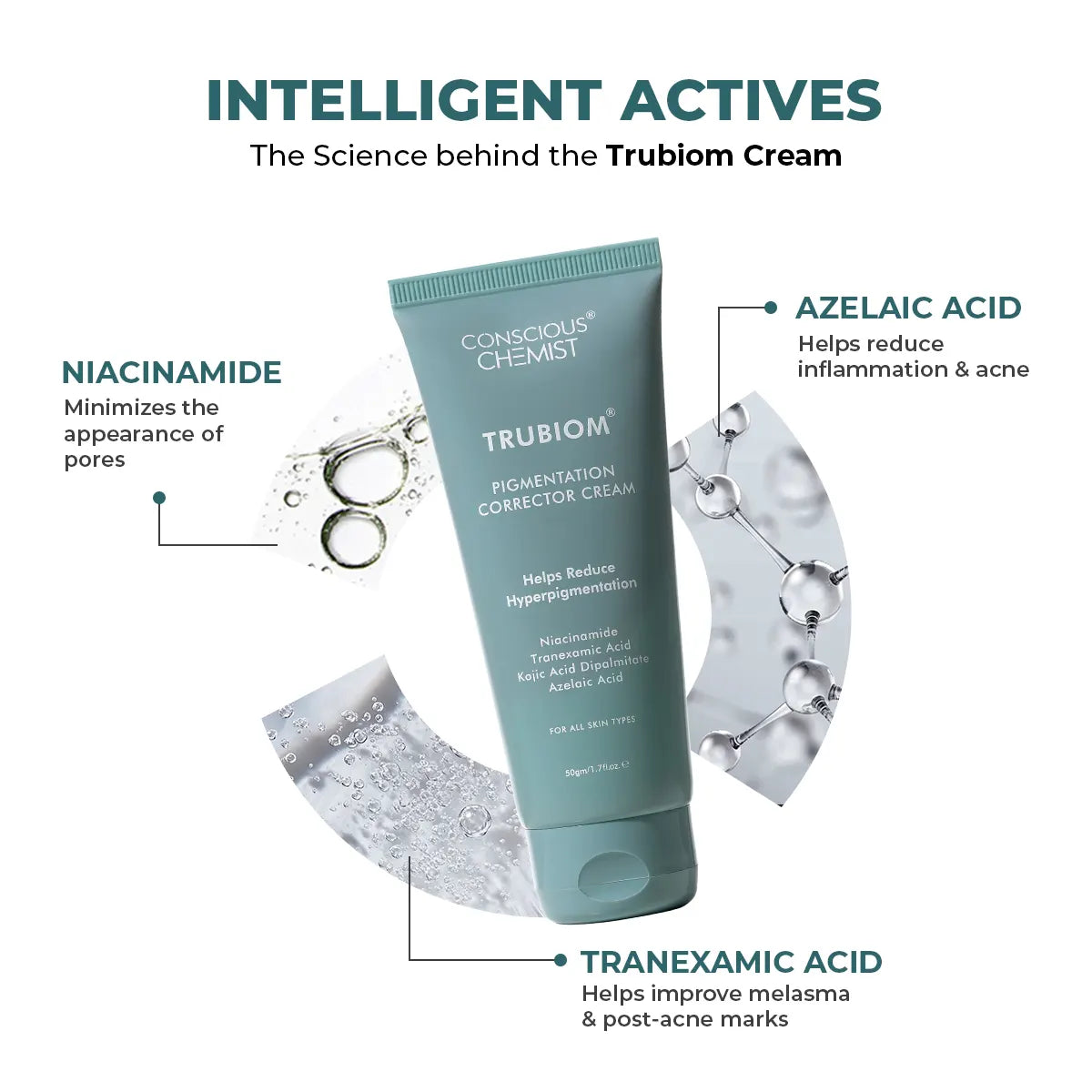 Conscious Chemist Trubiom Pigmentation Corrector Gel Cream 50gm - view 3