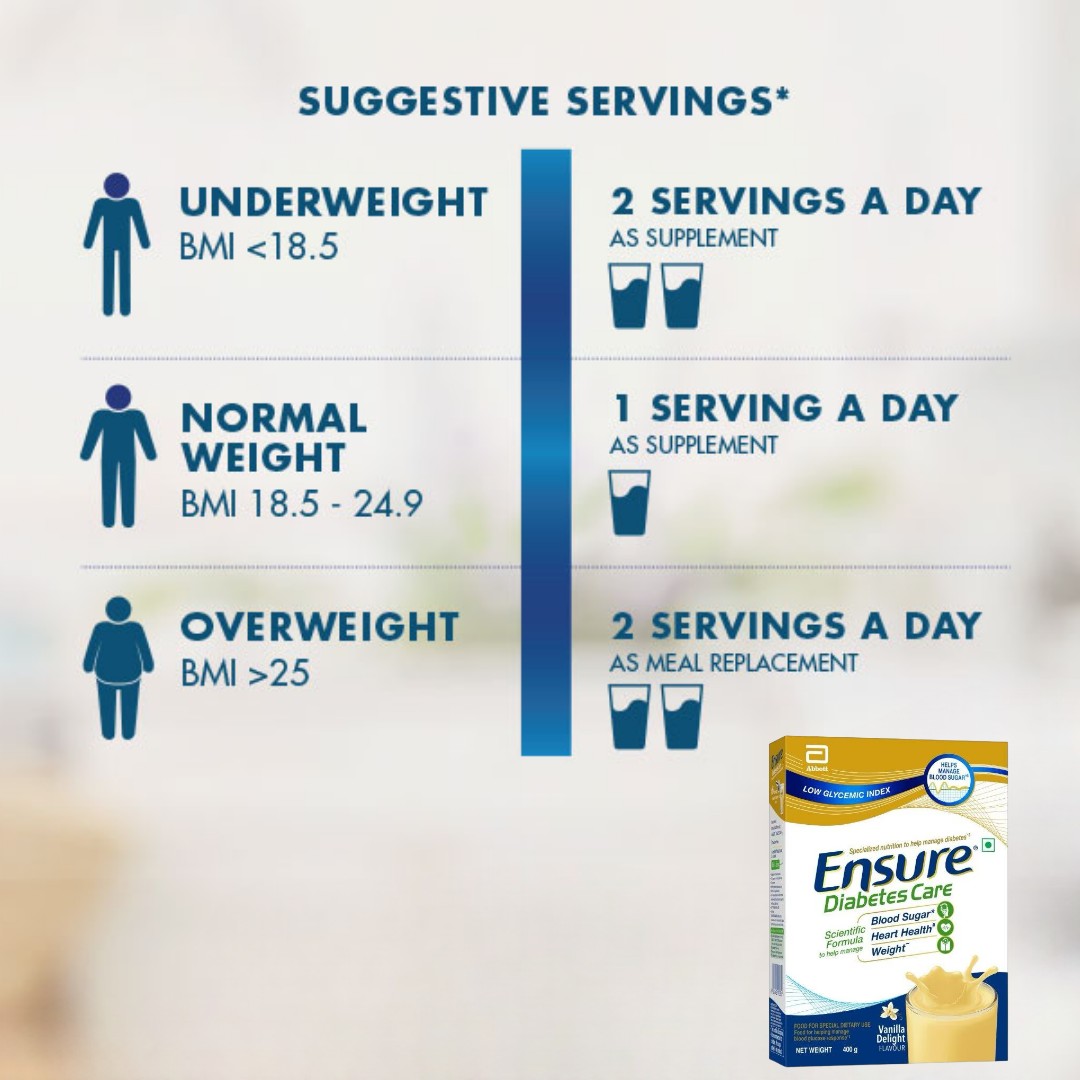 Ensure Diabetes Care Powder Vanilla Flavour - PUSHMYCART