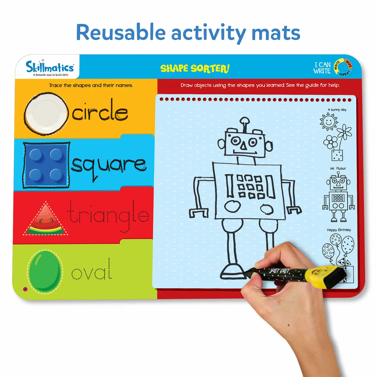 Skillmatics I Can Write Reusable Activity Mats Ages 3 to 6