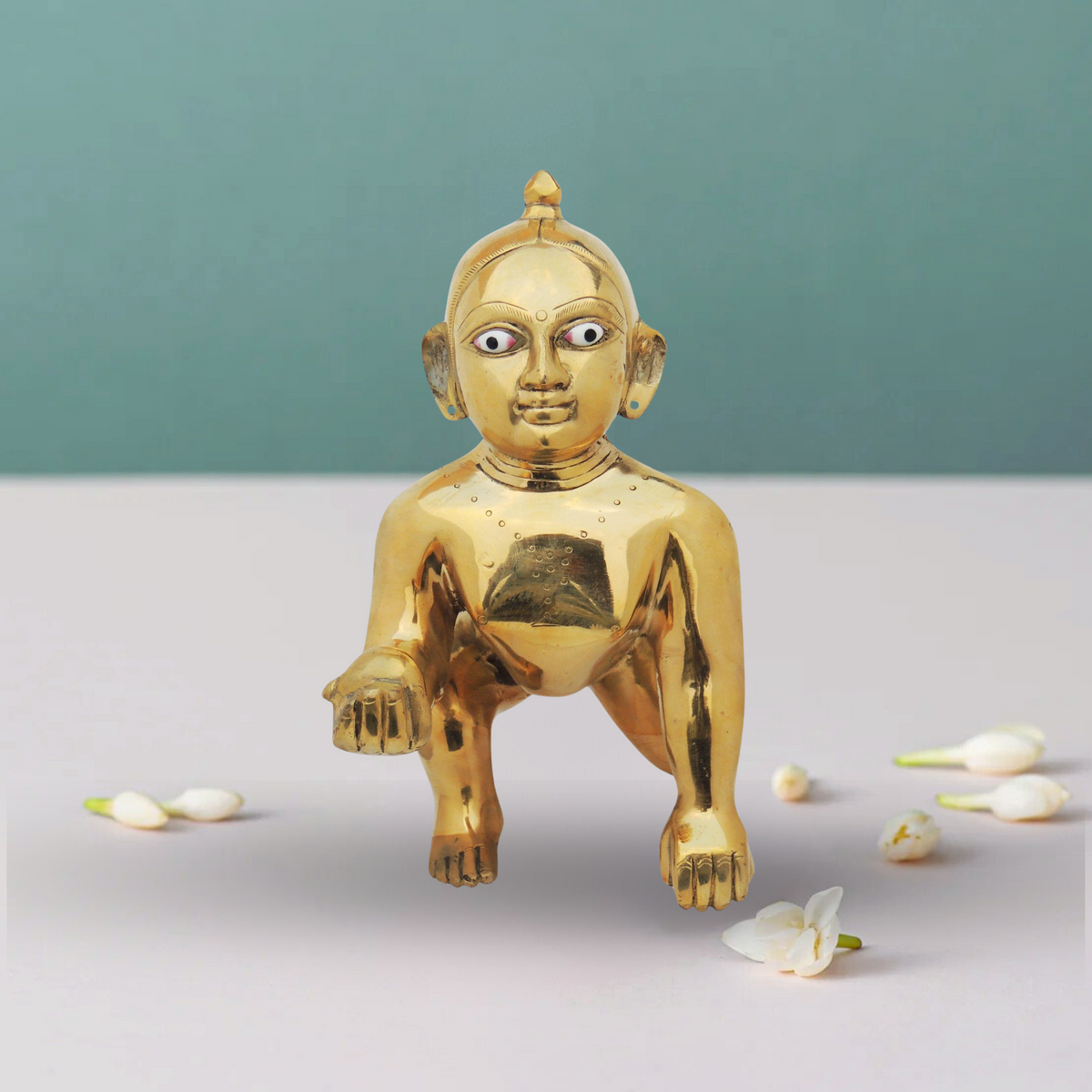 Brass Laddu Gopal Statue 4Kg - PUSHMYCART