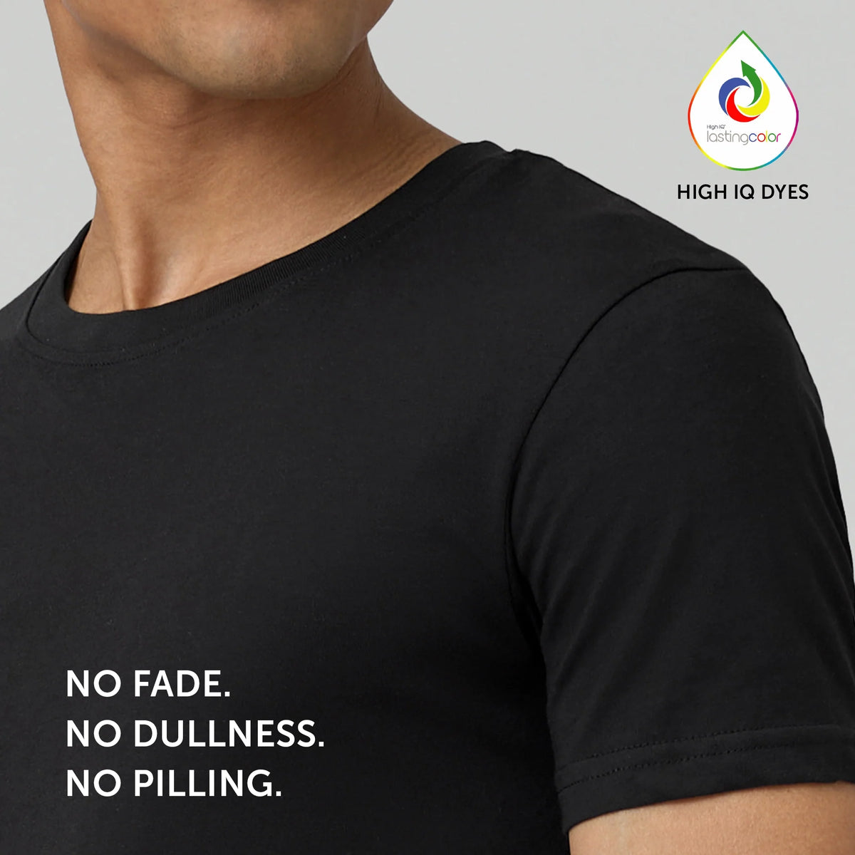 XYXX Pace Combed Cotton T-shirts Pitch Black - view 3