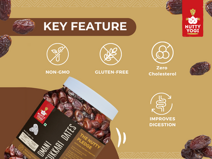 Nutty Yogi Omani Dates 1kg Jar