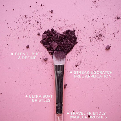 Moraze Cosmetics Eyeshadow Brush with soft synthetic bristles and ergonomic handle, perfect for precise makeup appl - Image 2