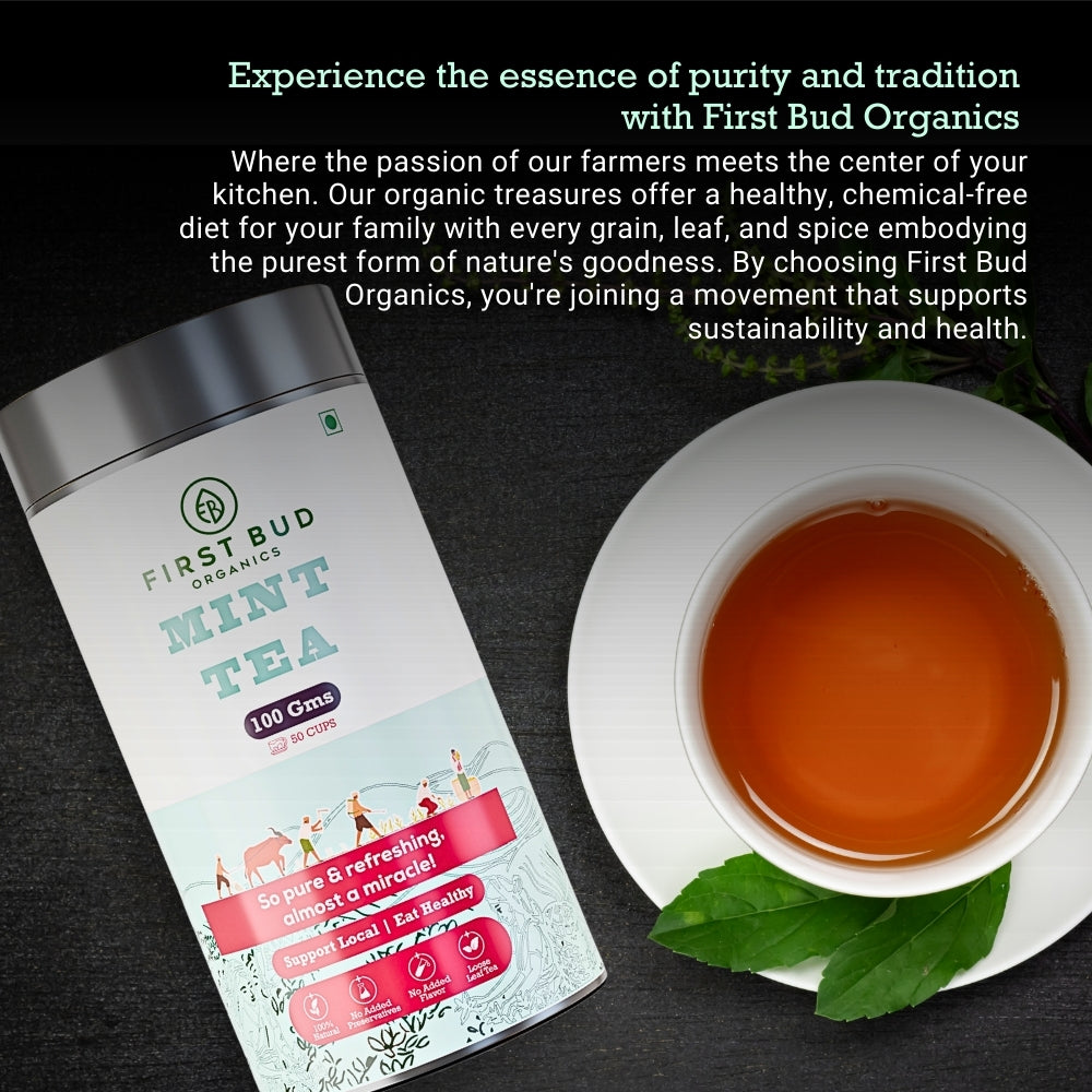 First Bud Organics Mint Tea