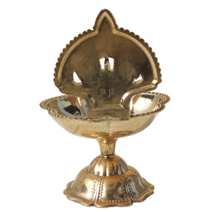 Brass Table Decor Trishul Deepak 120g - PUSHMYCART