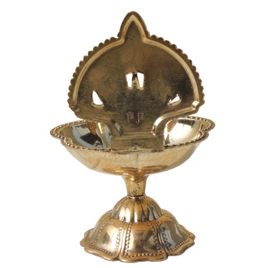 Brass Table Decor Trishul Deepak 120g - PUSHMYCART