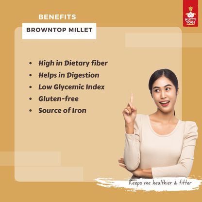 Nutty Yogi Organic High Protein Browntop Millet