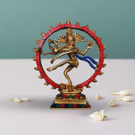 Brass Nataraj Statue 1.04Kg - PUSHMYCART