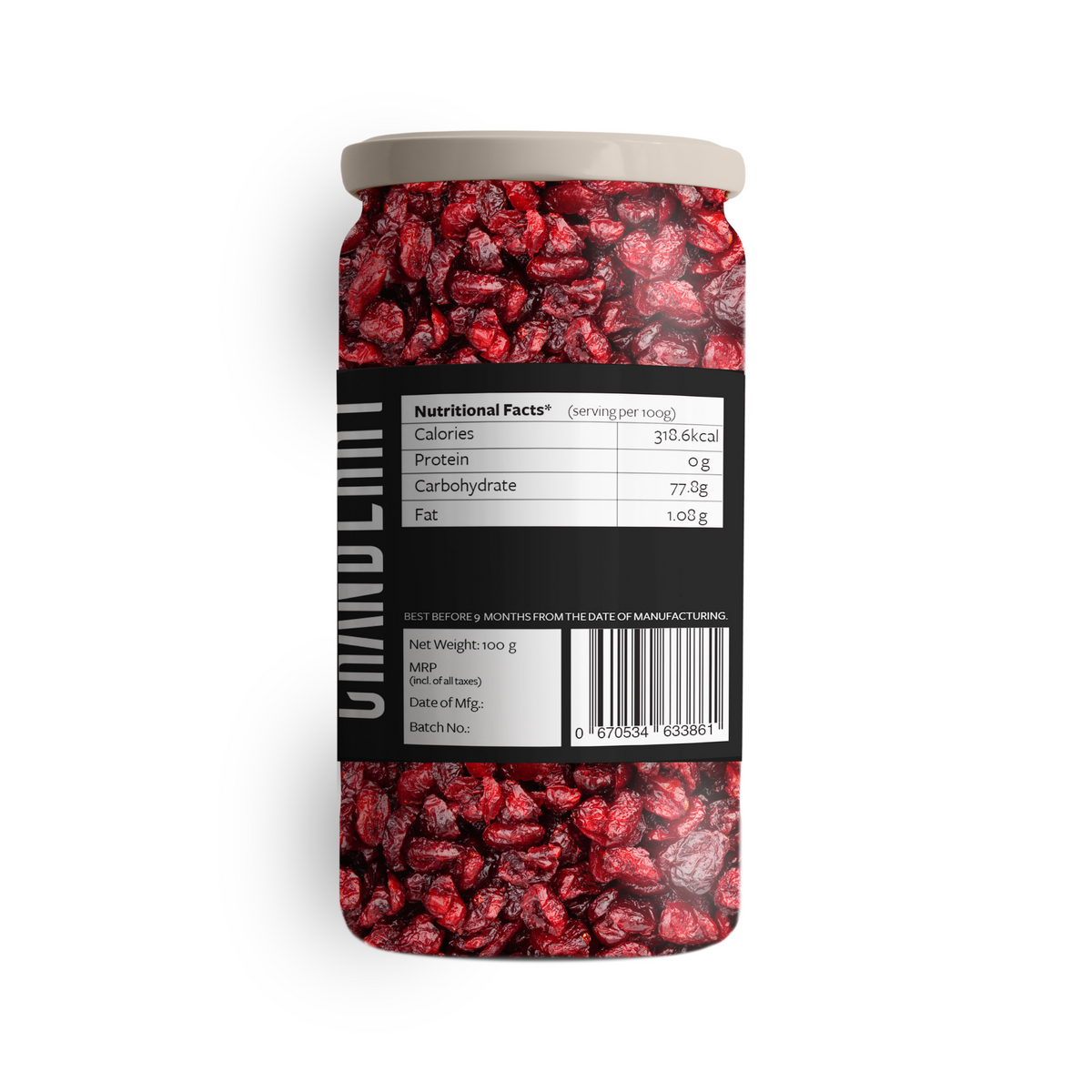 Nutty Yogi Masala Cranberries 100gm