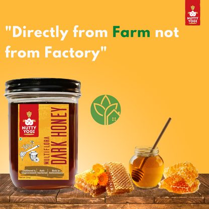 Nutty Yogi Multiflora Dark Honey 500gm